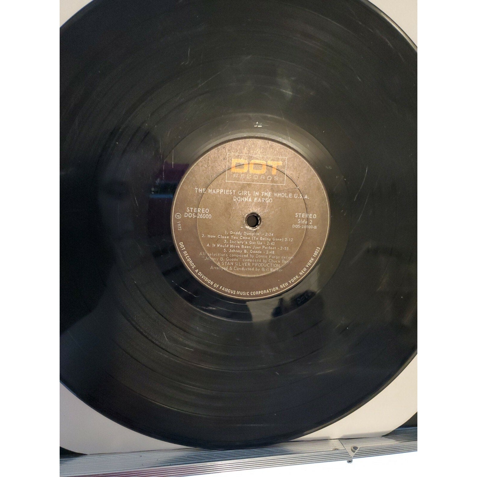 Donna Fargo The Happiest Girl In The Whole USA LP Dot Shrink Wrap Funny Face