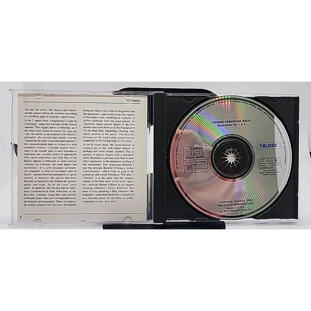 J. S. Bach Overturen Nos 1 & 2 Overtures CD