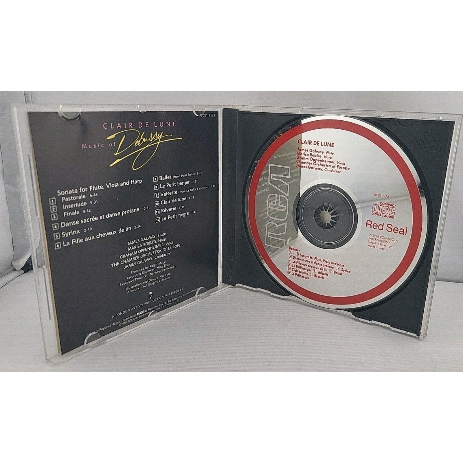 Clair De Lune - Music CD - Galway, James - 1990 RCA