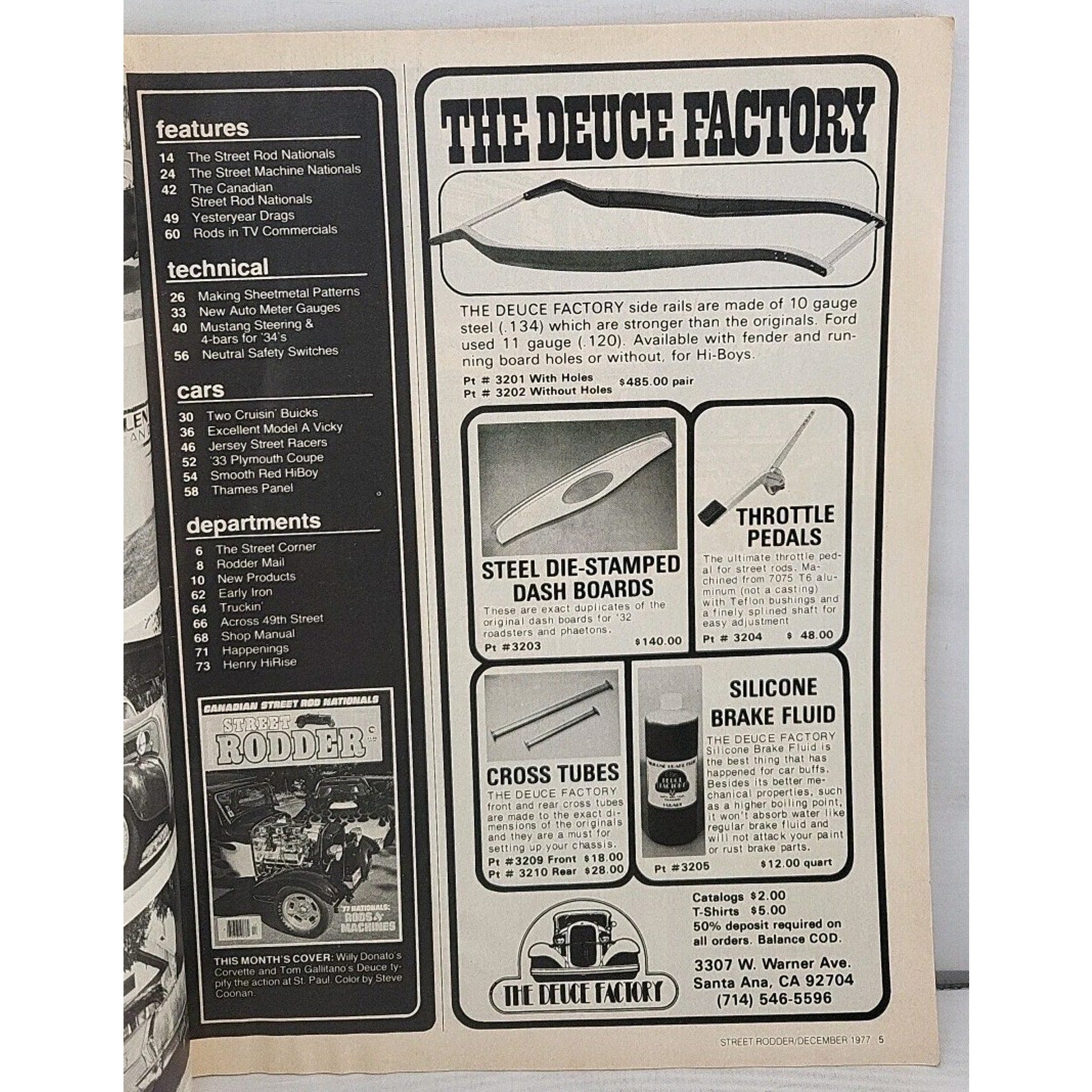 Street Rodder Magazine - December 1977 - Volume 6 No. 12 *Acceptable*