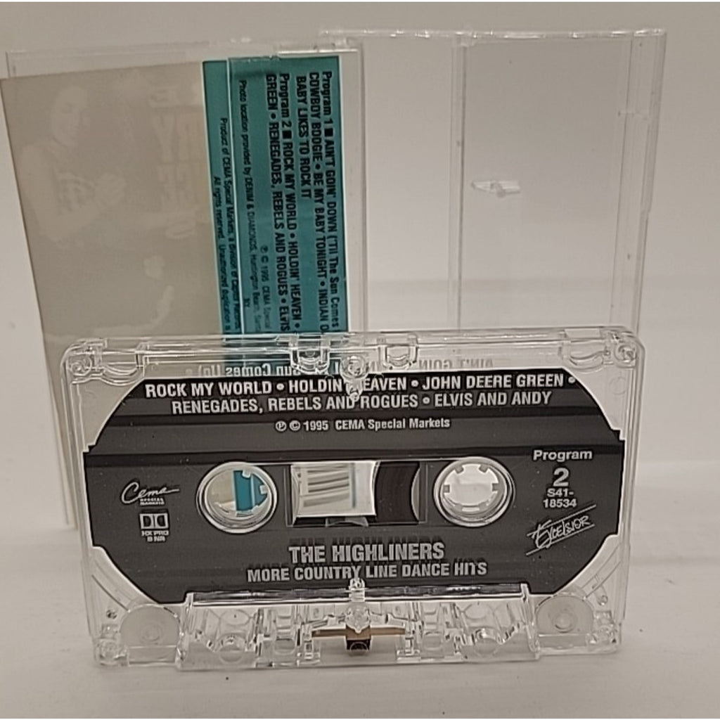 The Highliners Cassette "More Country Line Dance Hits" - S41-18534 - Denim & Dia