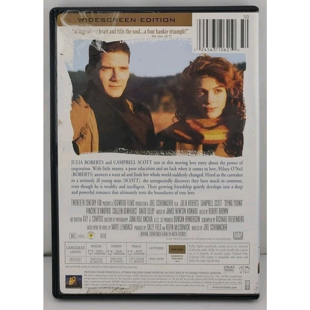 Dying Young (DVD, 1991)