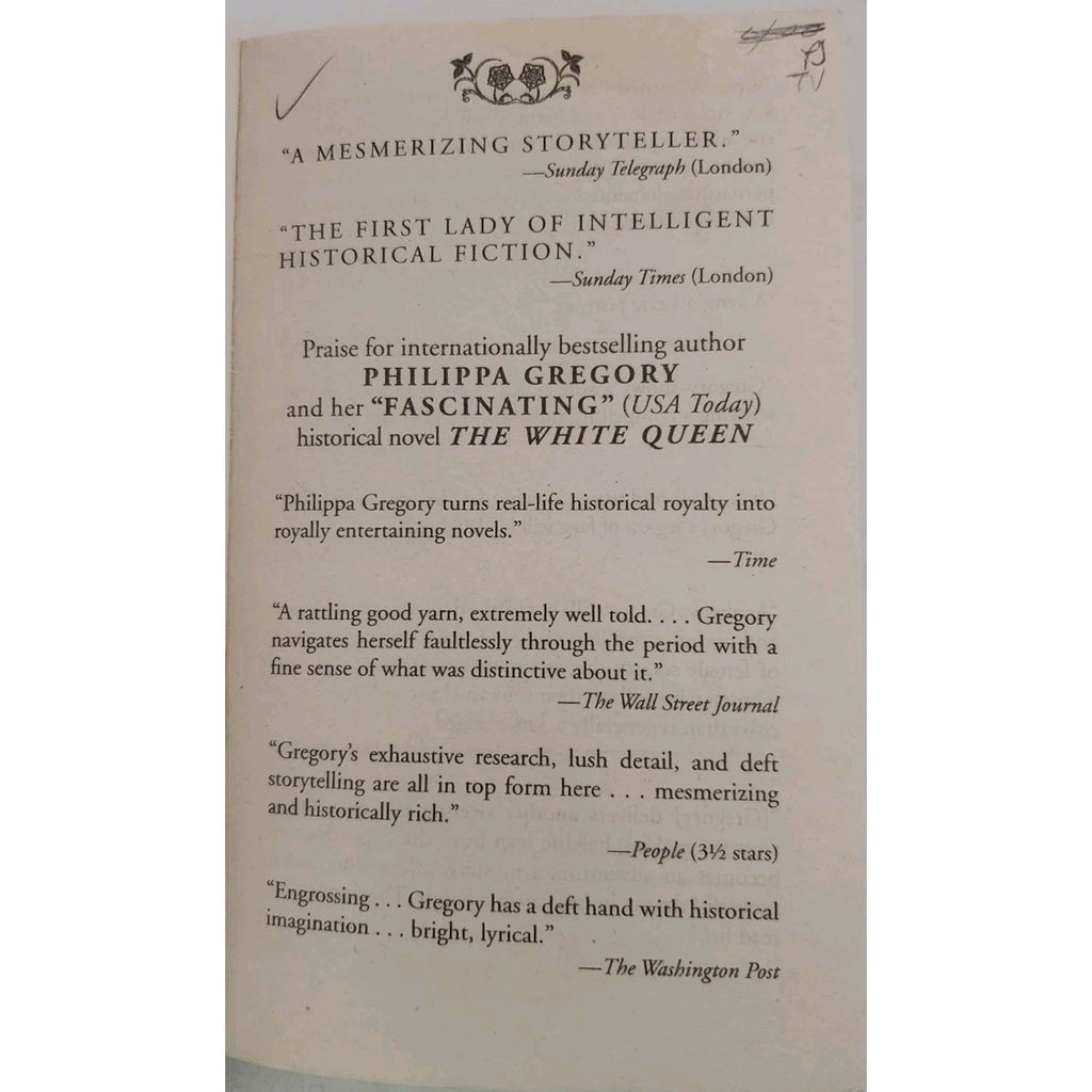 White Queen by Philippa Gregory (2010, Mass Market)