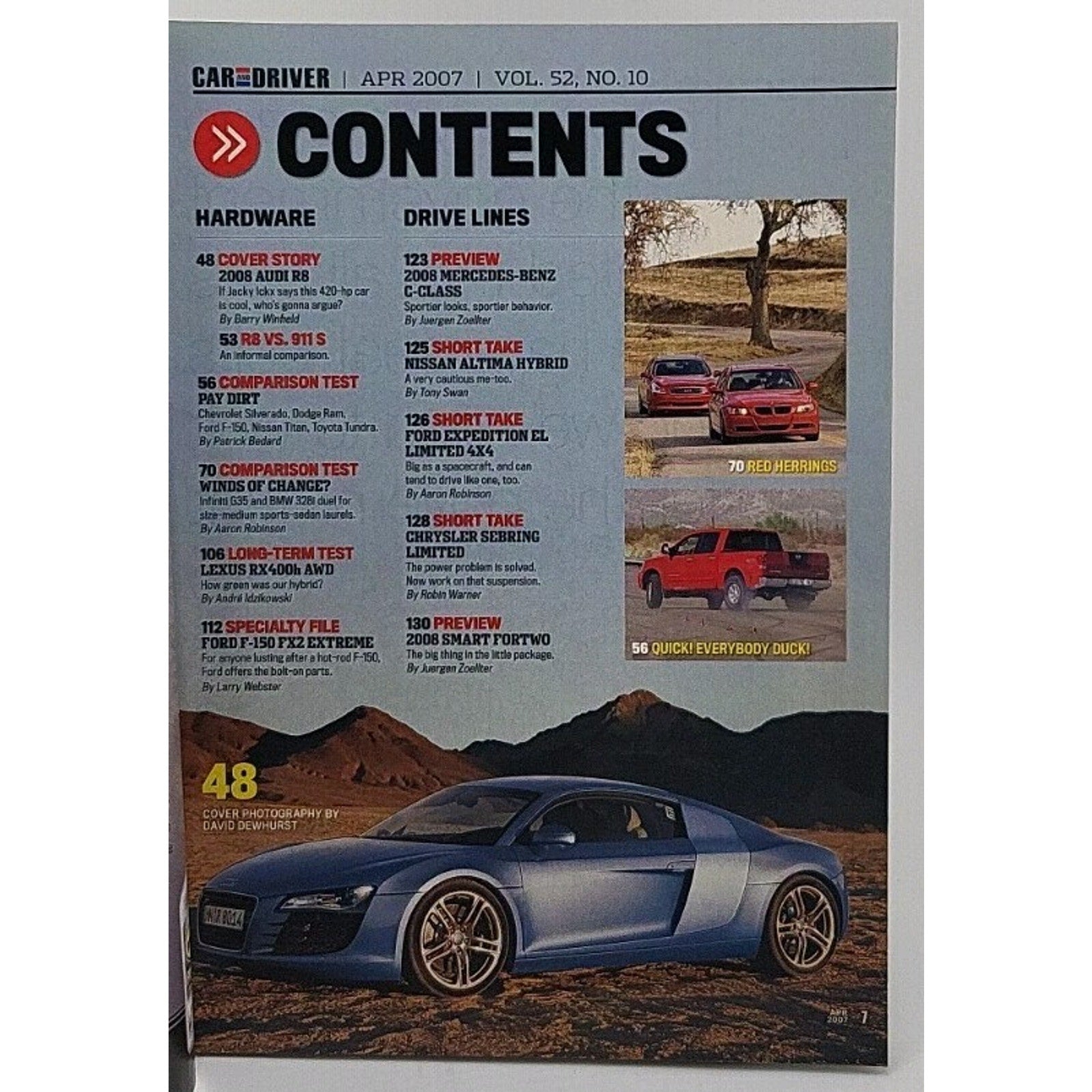 Car And Driver Magazine - April 2007 - Vol. 52 No. 10