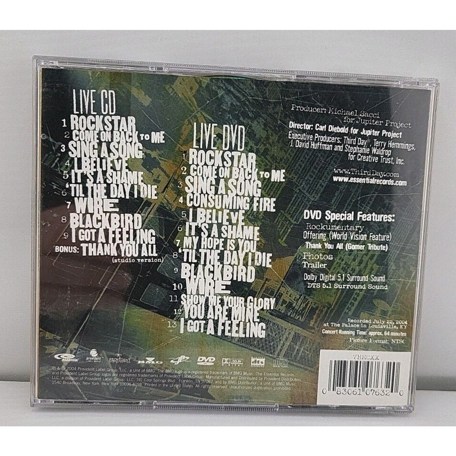 Live Wire by Third Day (CD, 2004) *Signed* *Autographed*