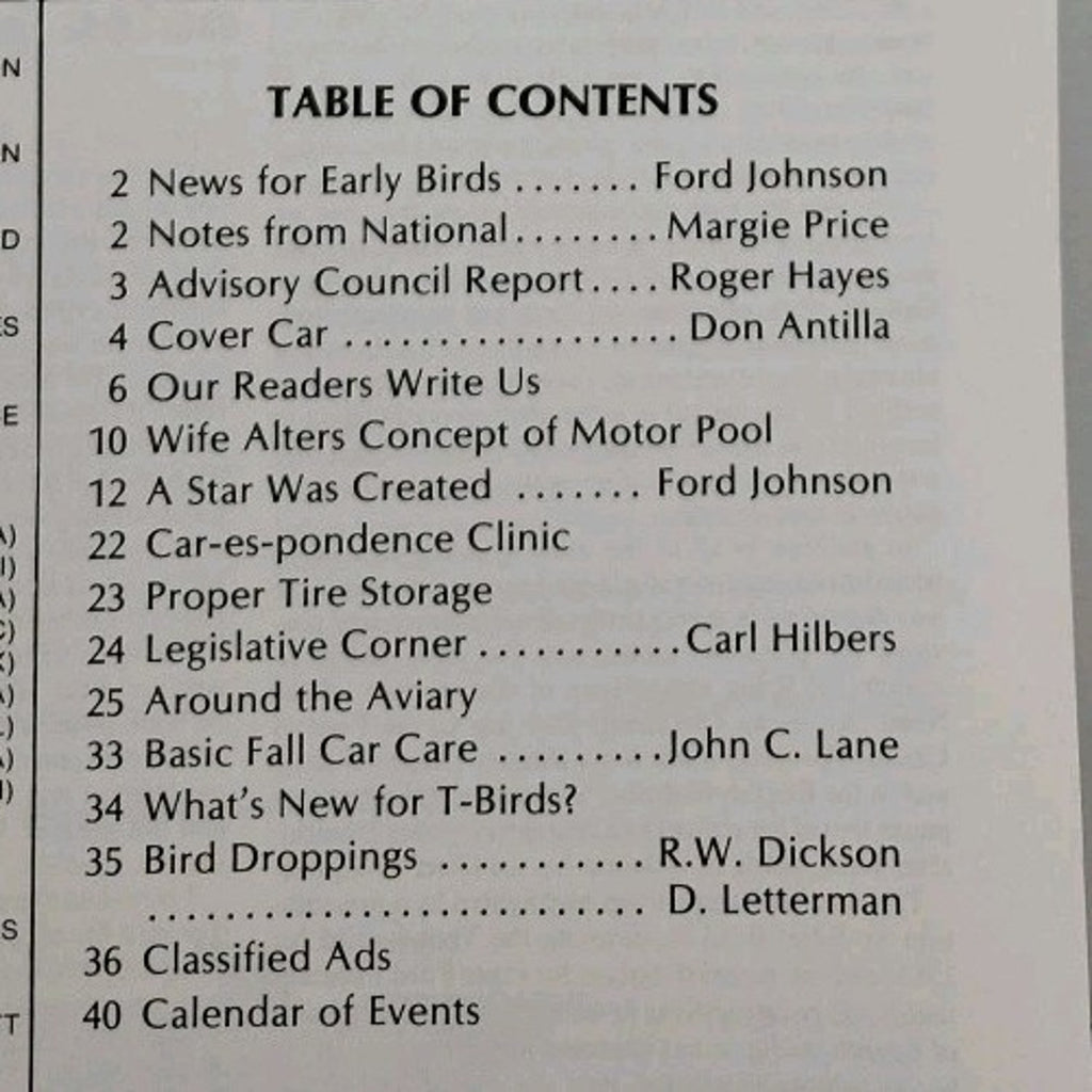 Early Bird Magazine September-October 1982