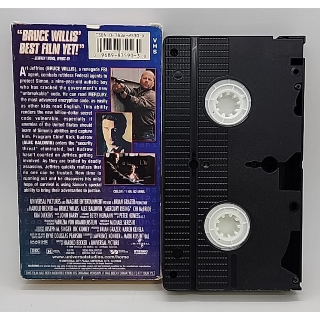 Mercury Rising (VHS, 1998)