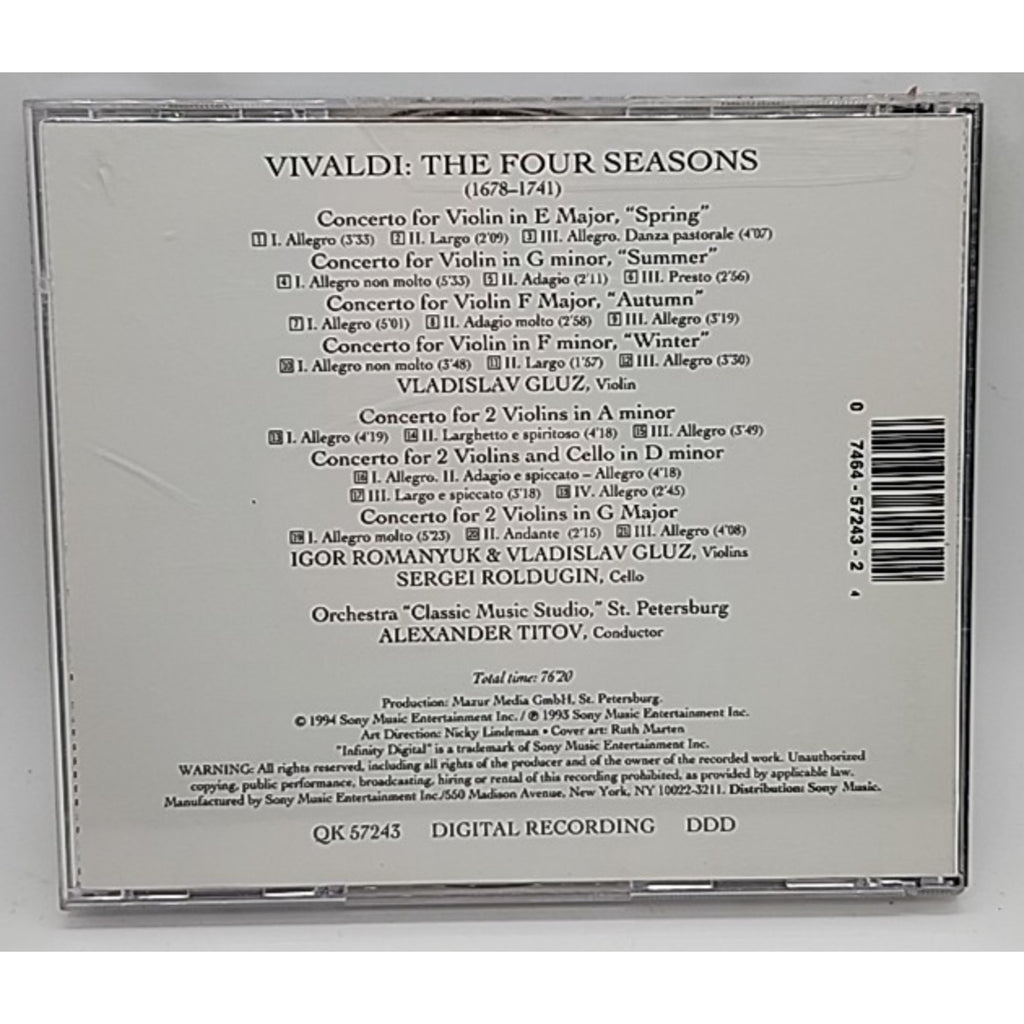 4 Seasons by Vivaldi (CD, 1994)