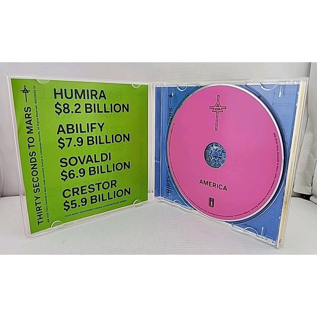 America by Thirty Seconds to Mars (CD, 2018)