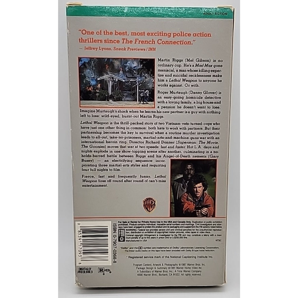 Lethal Weapon (VHS, 1998)