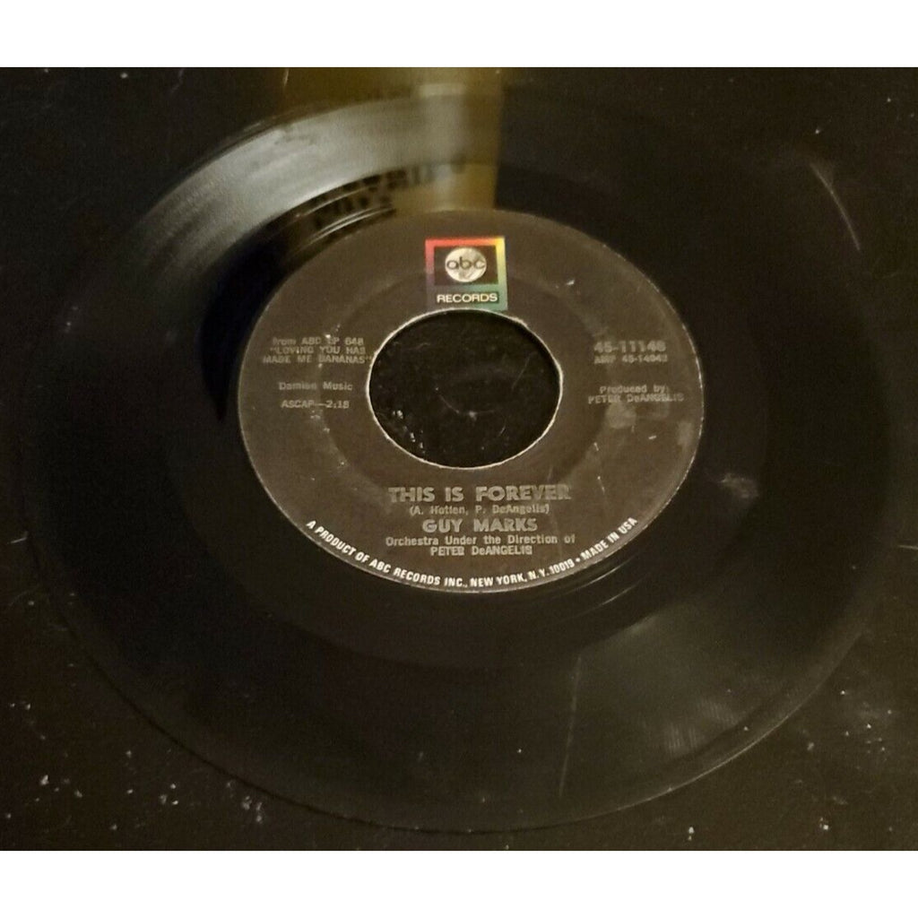 Guy Marks 45 This Is Forever / How The West Was Really Won/Volare