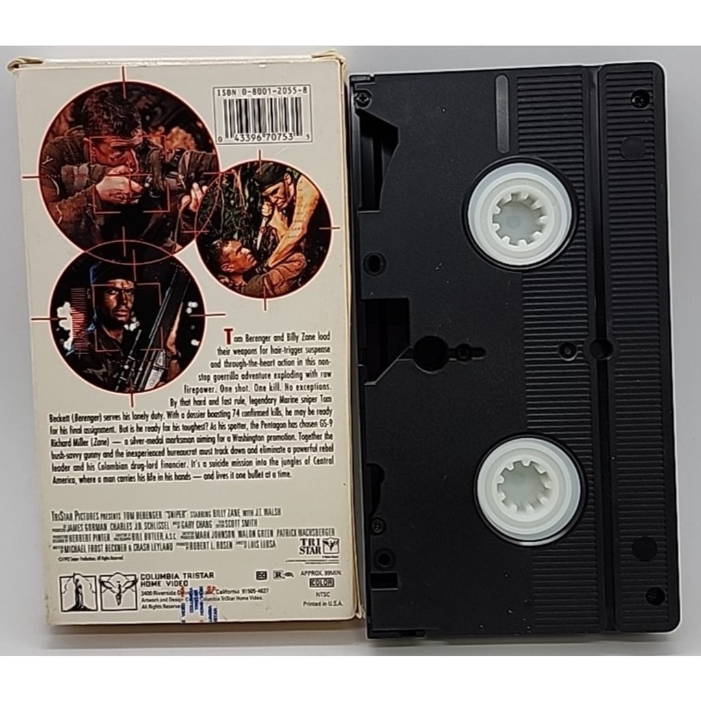 Sniper (VHS, 1993, Closed Captioned)