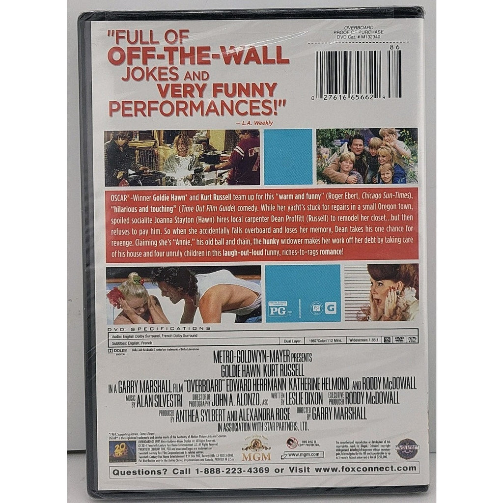 Overboard (DVD, 1987) *Brand New*