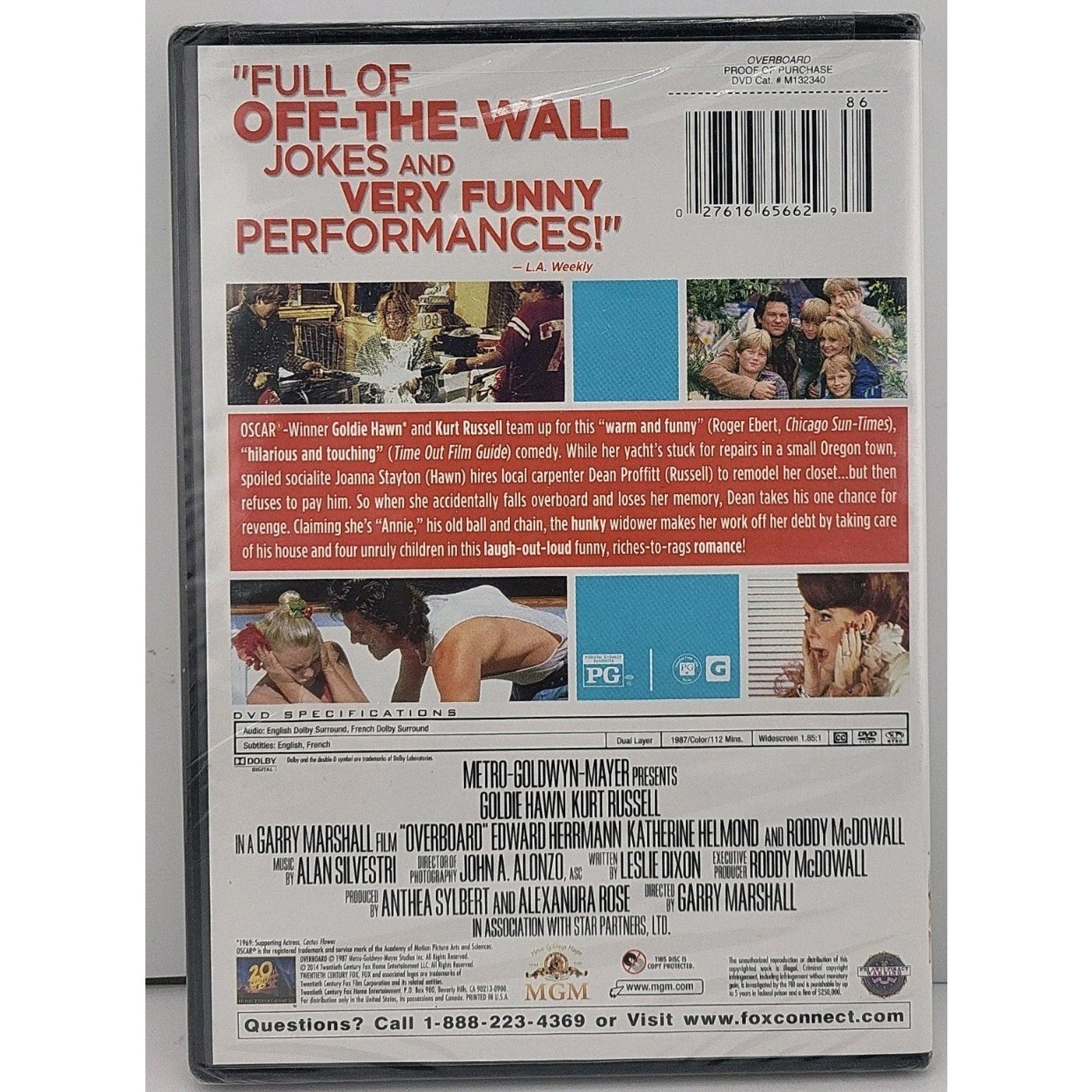 Overboard (DVD, 1987) *Brand New*