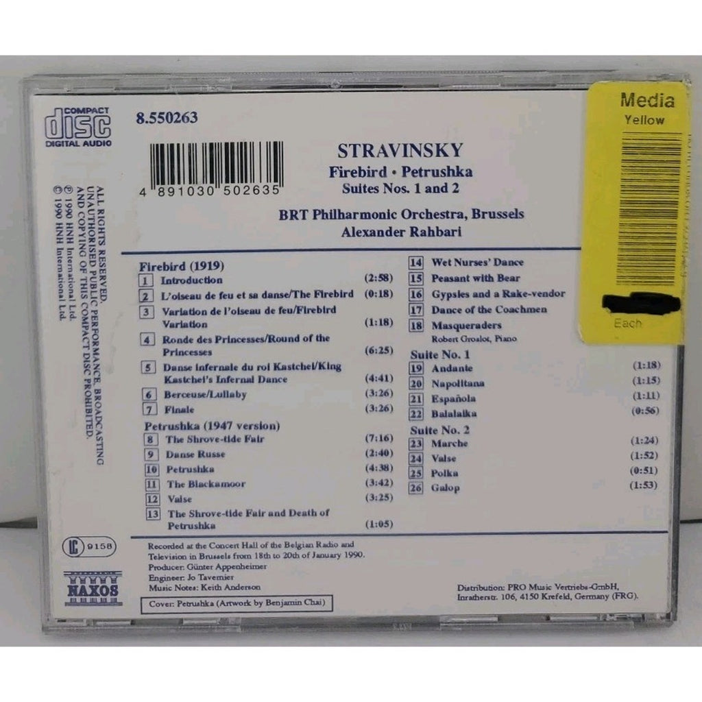 Stravinsky - Firebird and Petrushka - Suites Nos. 1 And 2 (CD)