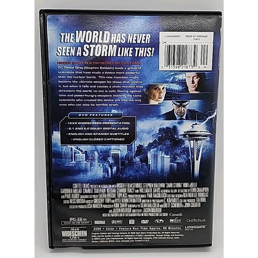Dark Storm DVD Stephen Baldwin
