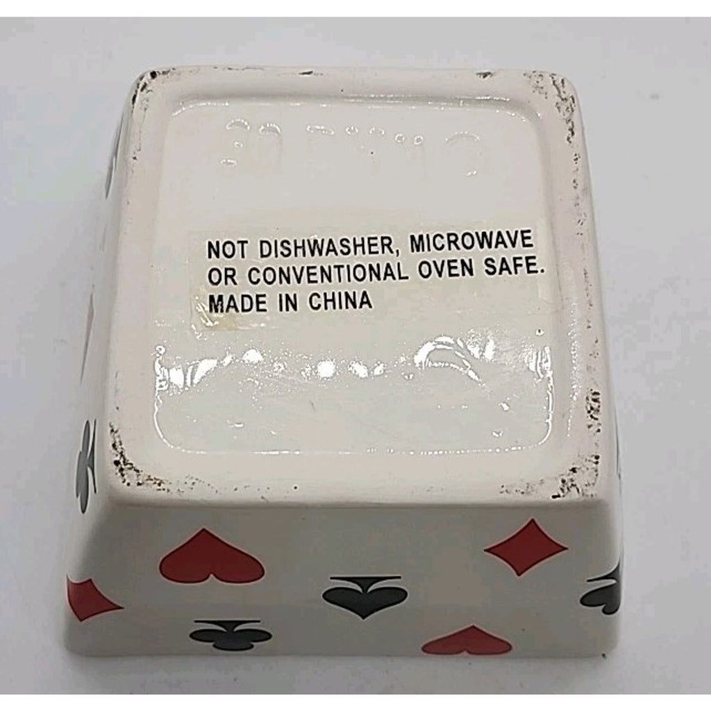 4 Piece Card Bowl Set WMG 06 Serving Bowls Las Vegas Gambler Style