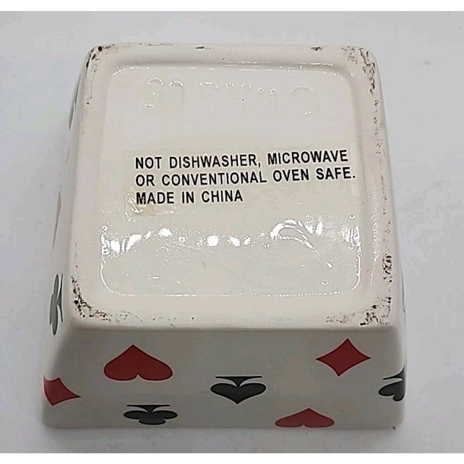 4 Piece Card Bowl Set WMG 06 Serving Bowls Las Vegas Gambler Style