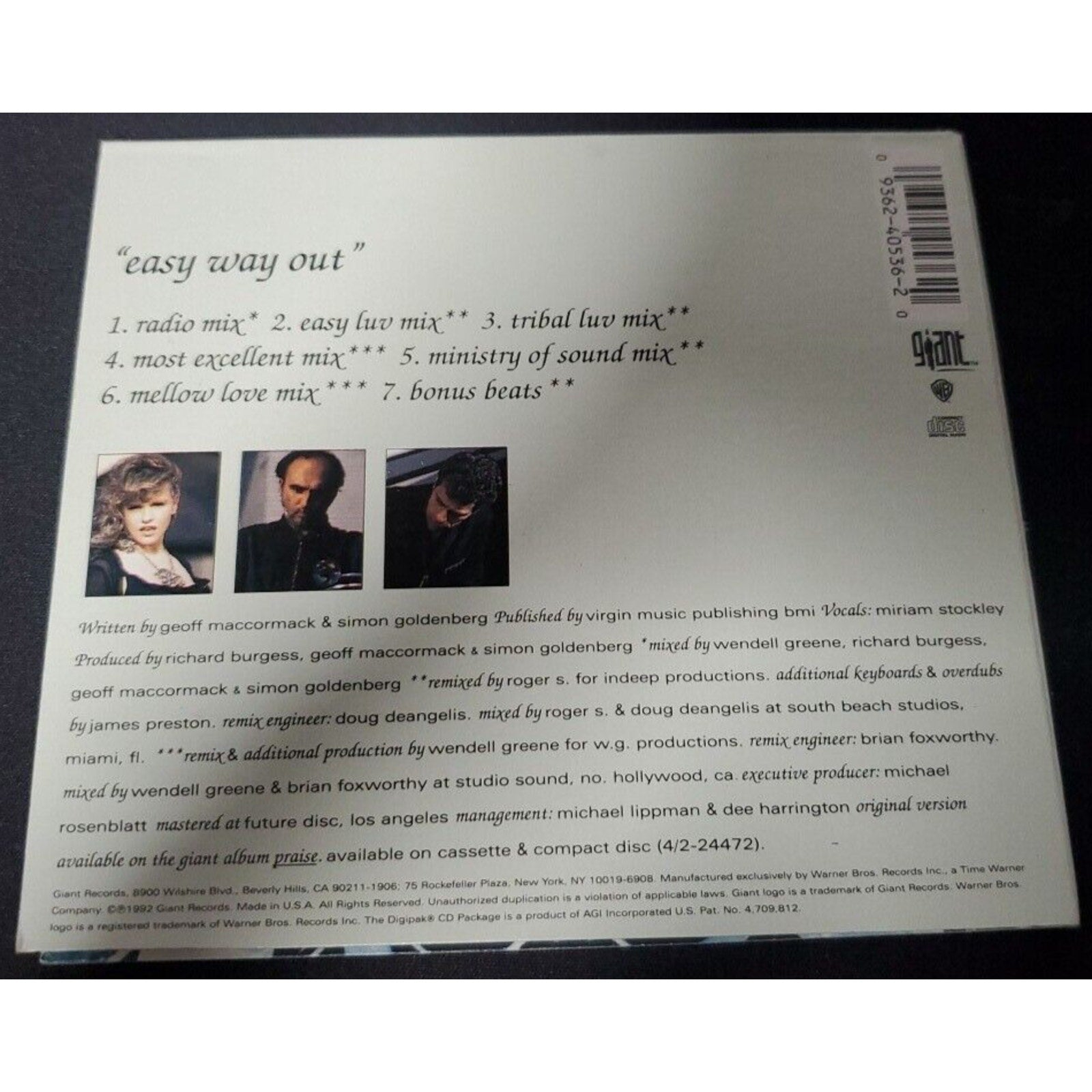 Easy Way Out [EP] by Praise (CD, Nov-1992, Giant (USA))