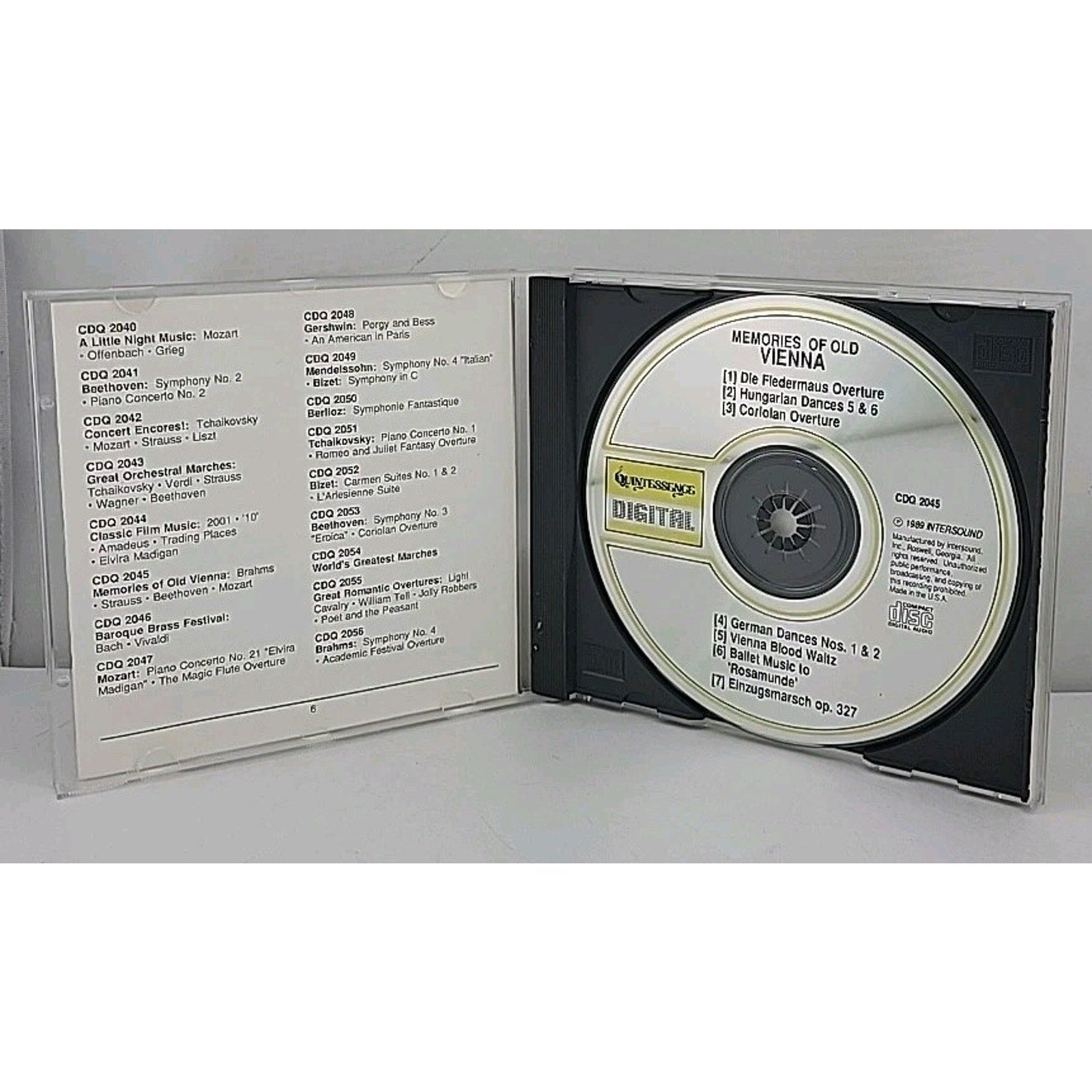 Memories of Old Vienna - Brahms Strauss Beethoven Mozart CD By Alfred Gerhardt