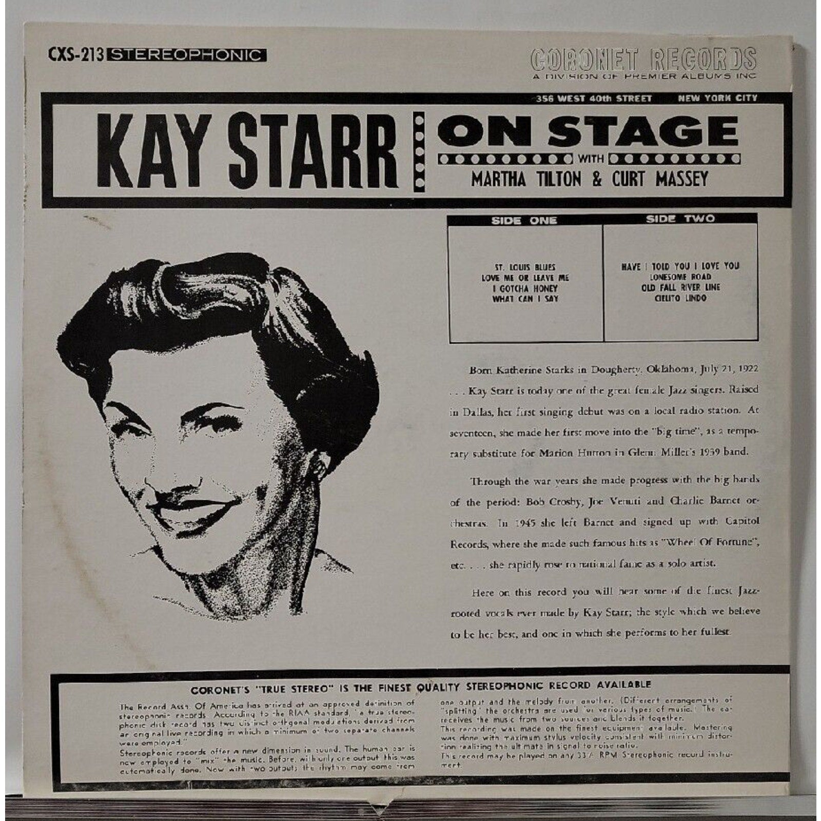 Kay Starr With Martha Tilton & Curt Massey (Record)