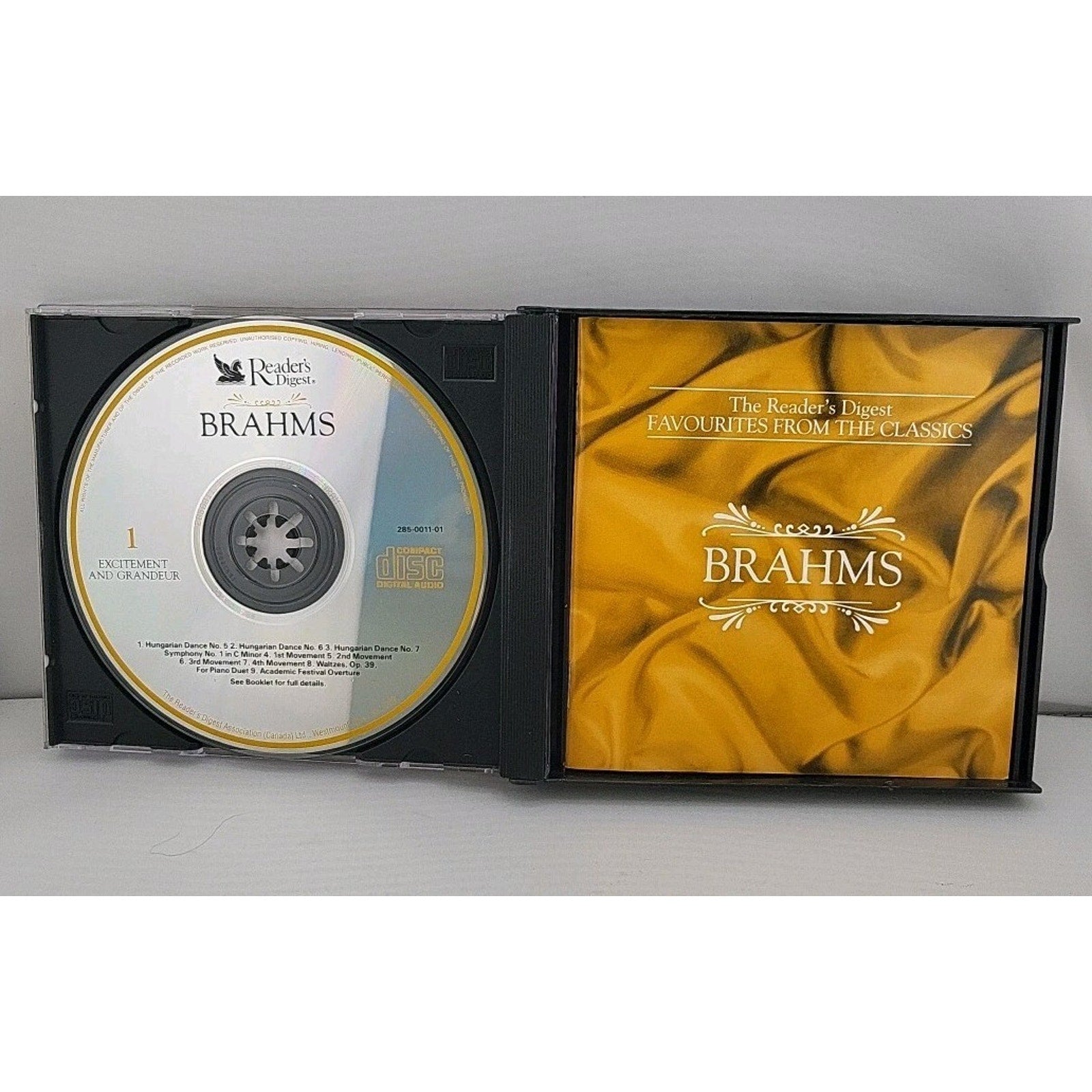 Brahms - Favourites From The Classics - 3 CD's Album - 1993 Reader's Digest