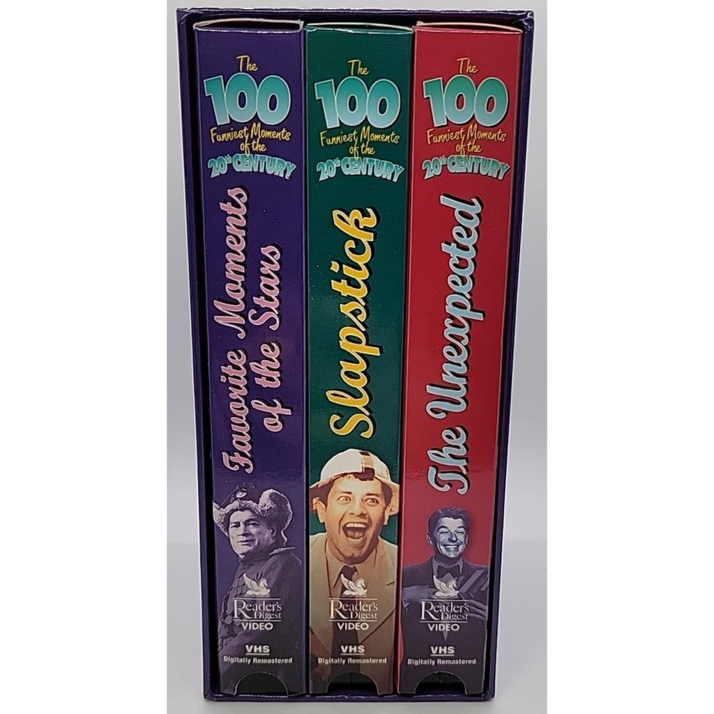 The 100 Funniest Moments of the 20th Century 3 VHS Boxed Set 1995 Readers Digest