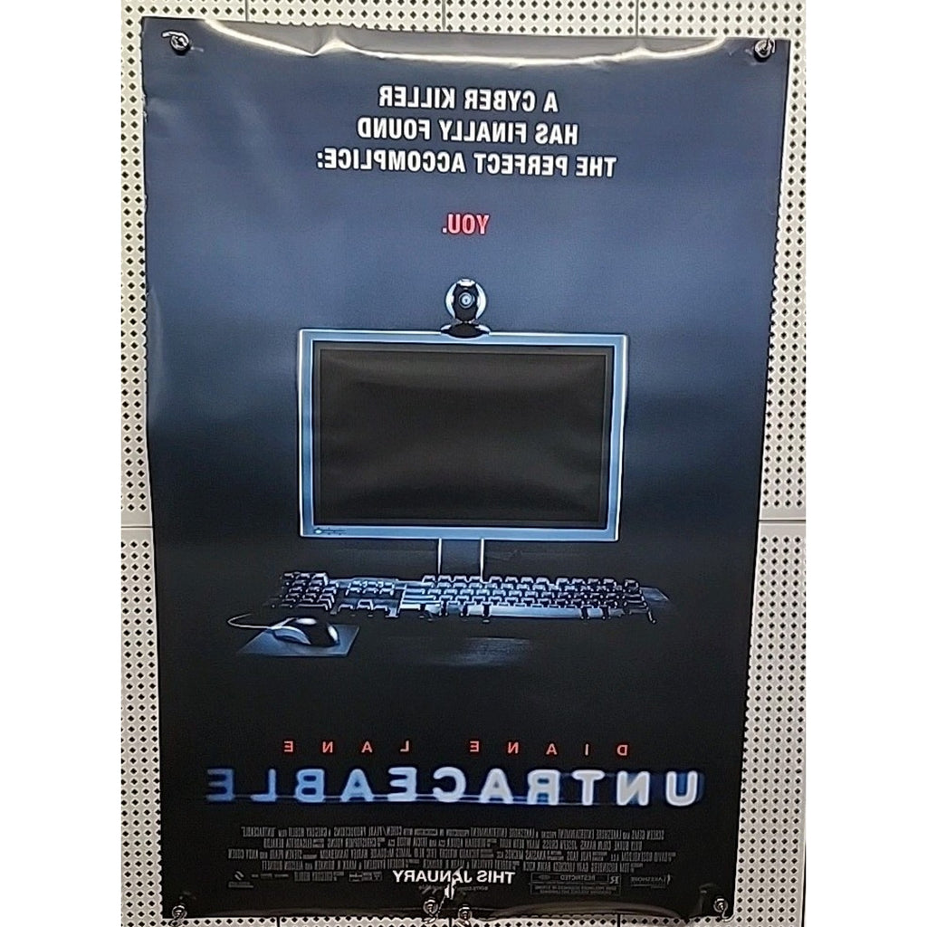 Untraceable Original 27"x 40" Movie Poster 2008 Movie Theatre Mirror Promo