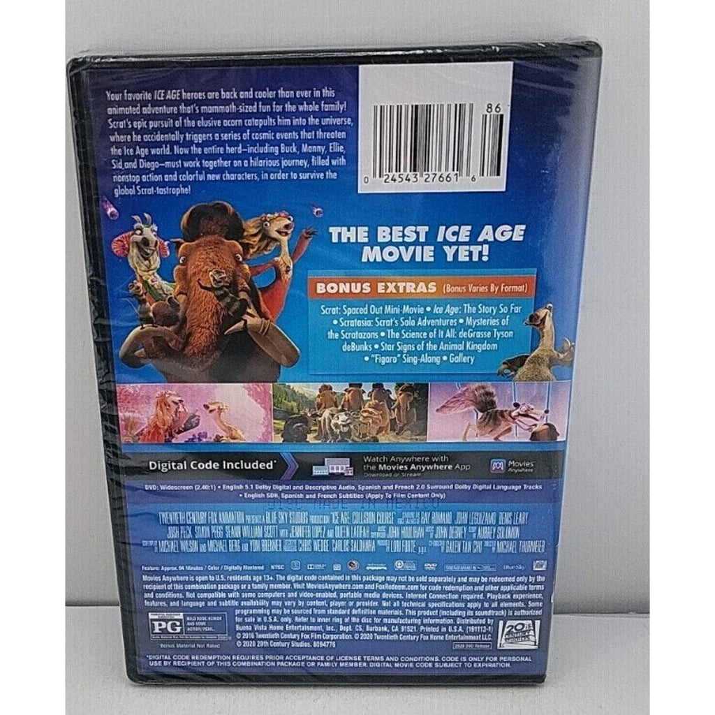 Ice Age: Collision Course (DVD, 2016) *Brand New*
