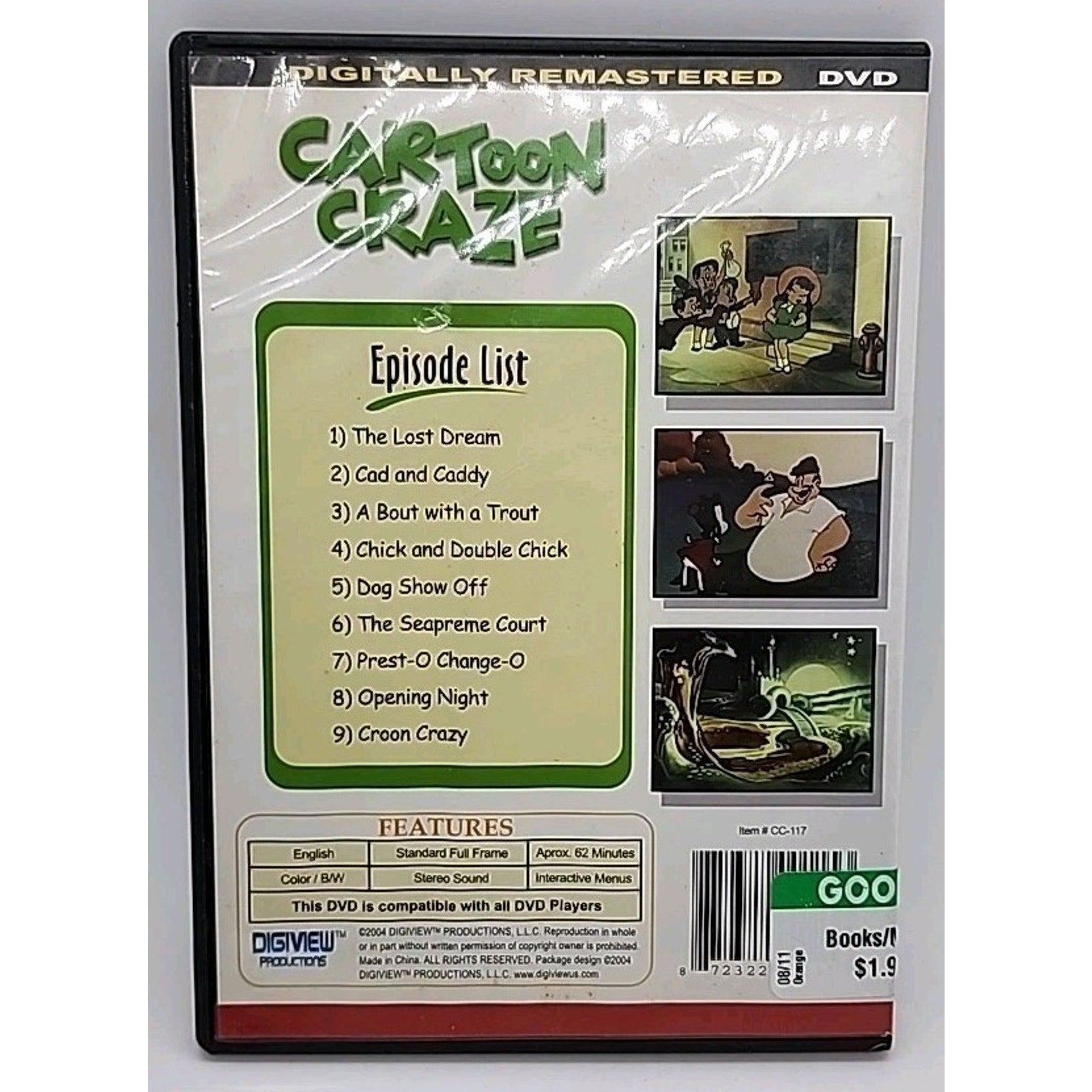 Cartoon Craze Presents - Little Lulu/Little Audrey (DVD, 2006)