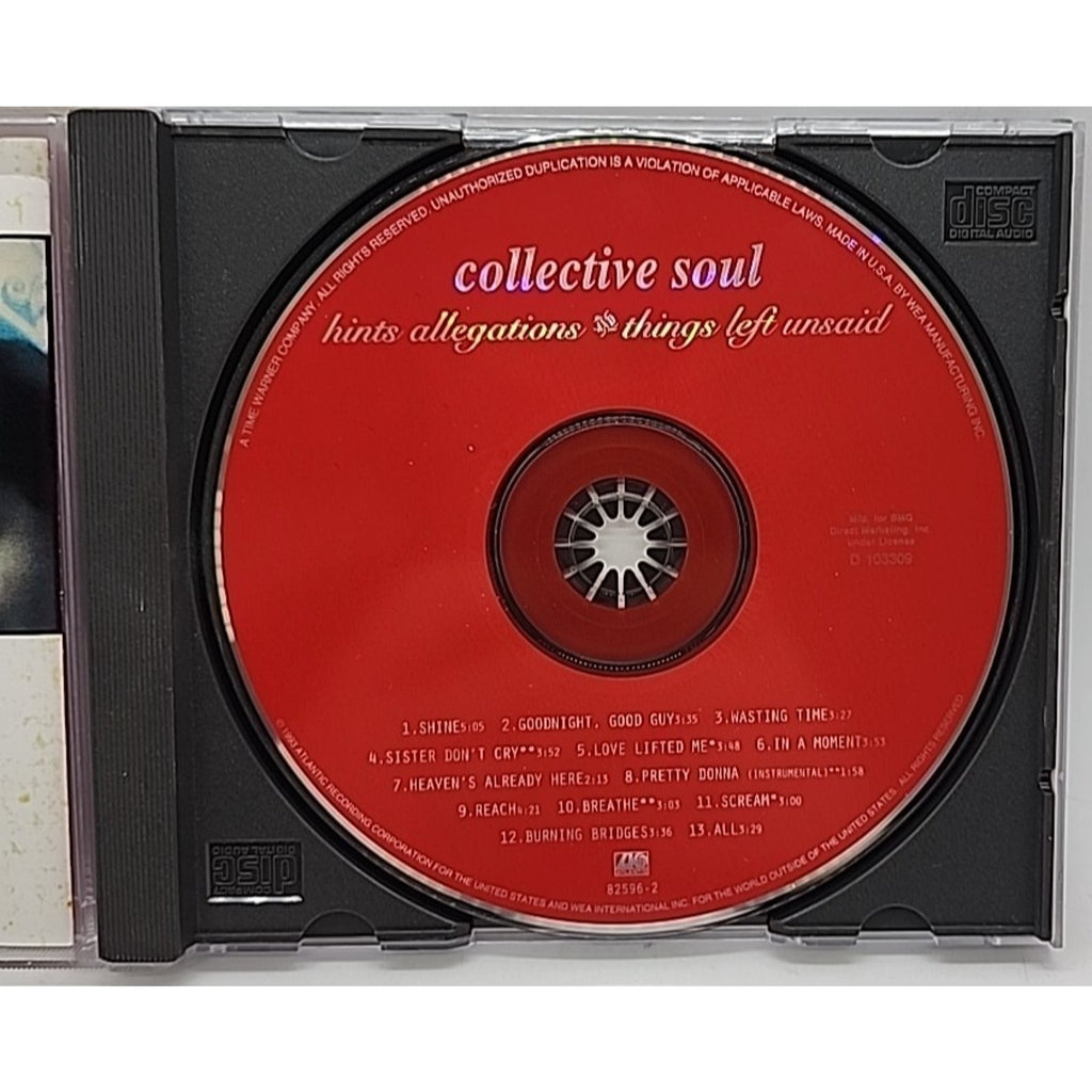 Hints, Allegations & Things Left Unsaid by Collective Soul (CD, Mar-1994)