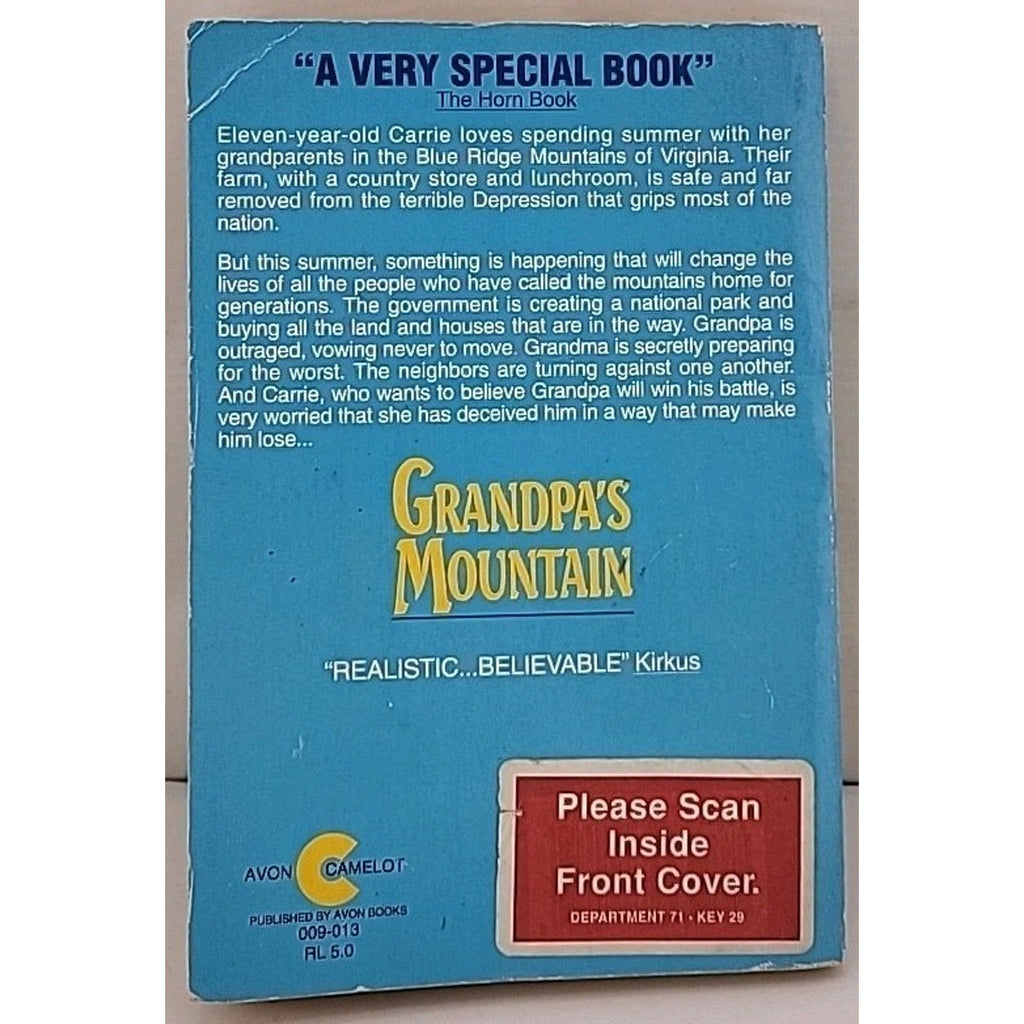 Grandpa's Mountain by Carolyn Reeder (1993, Trade Paperback)
