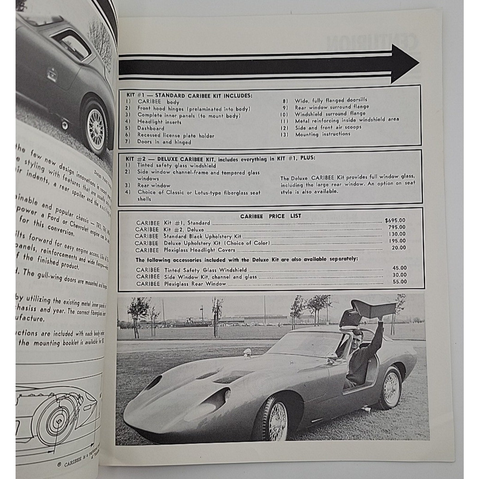 1966 Fiberfab Magazine Ad Aztec II Centurion Kit Car Fiberglass Bodies