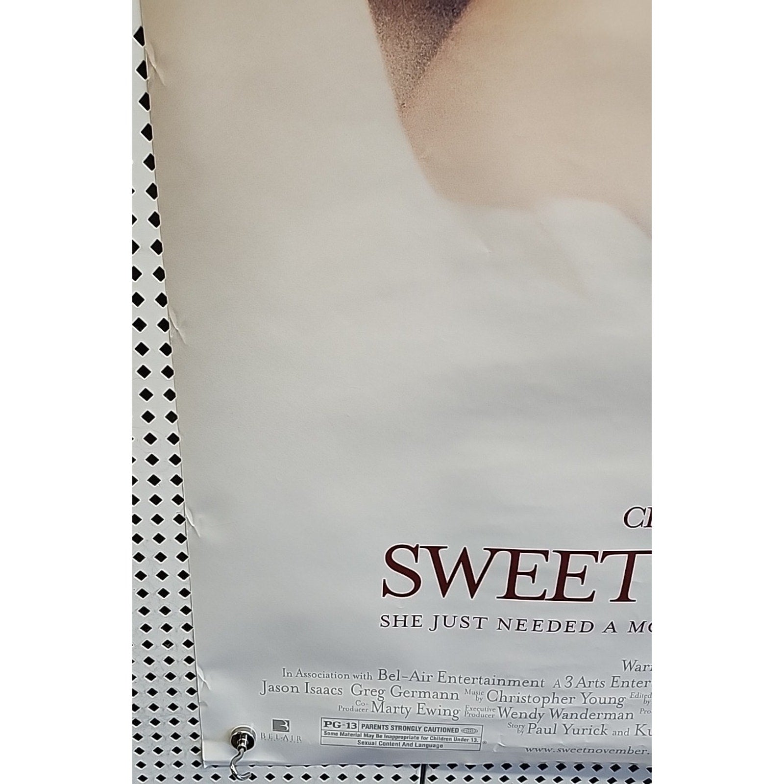 Sweet November - Double Sided Original Movie Poster 27” X 40” Charlize Theron