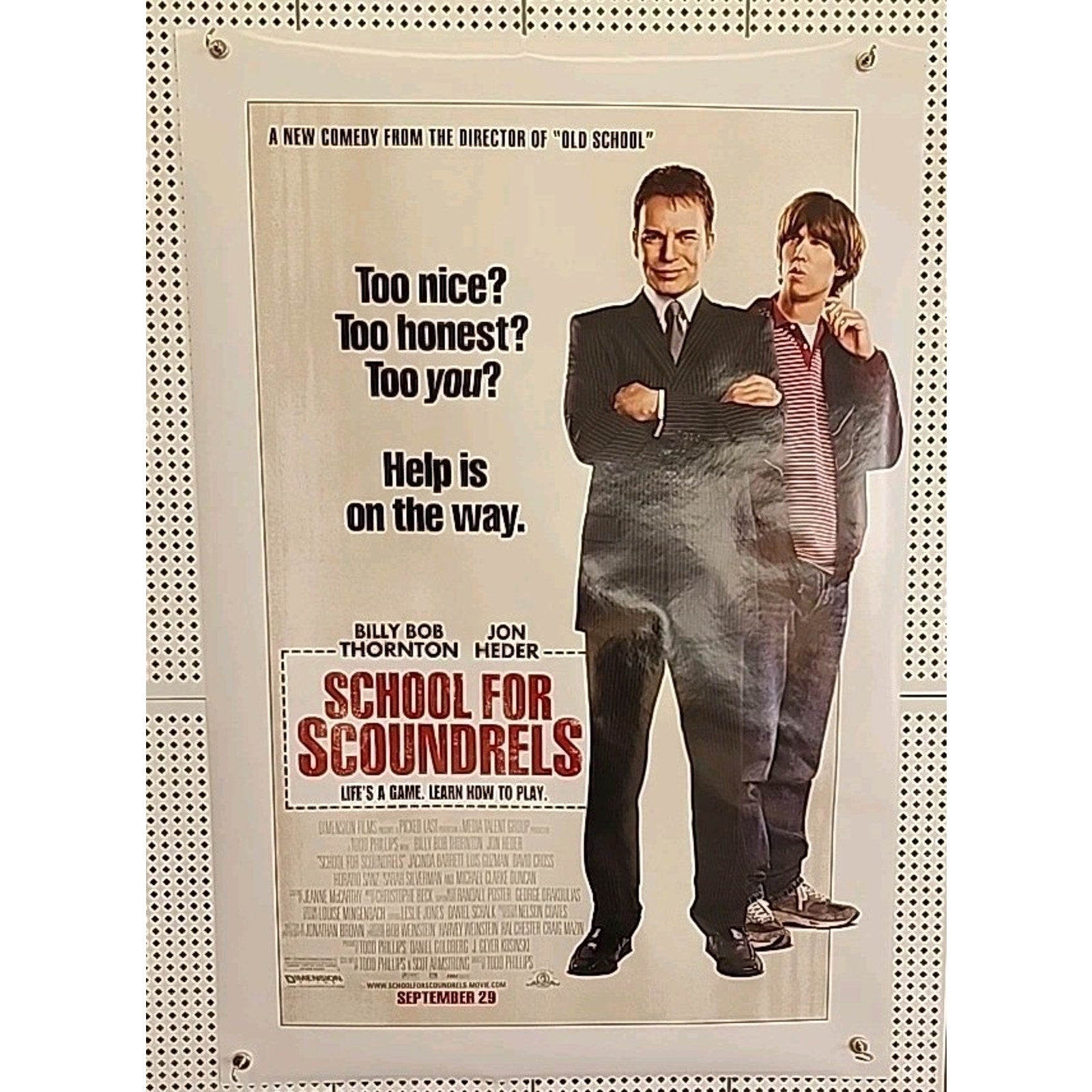School For Scoundrels Original 27x40 D/S Movie Poster 2006