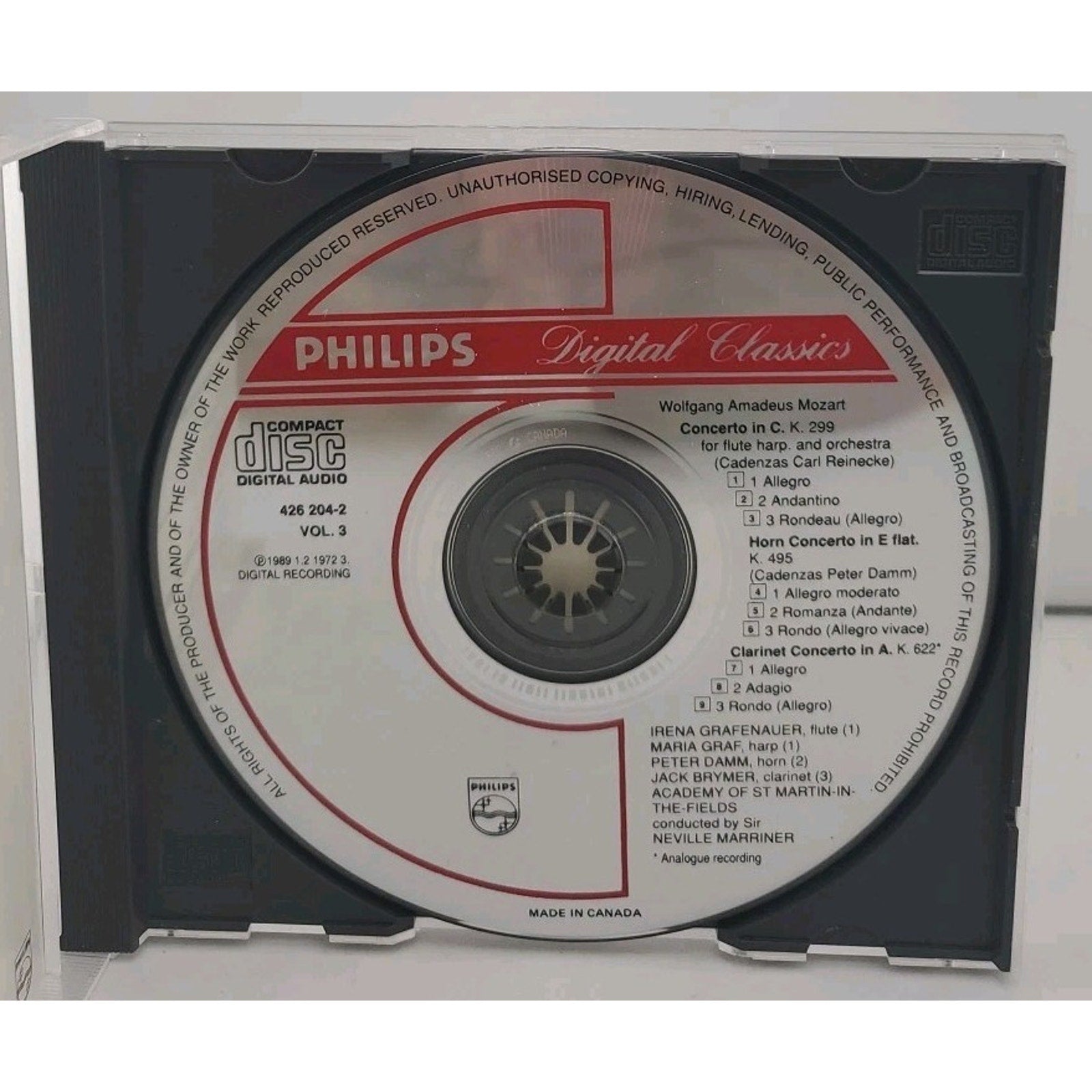 The Mozart Experience Vol. 3 Import (CD, Philips)