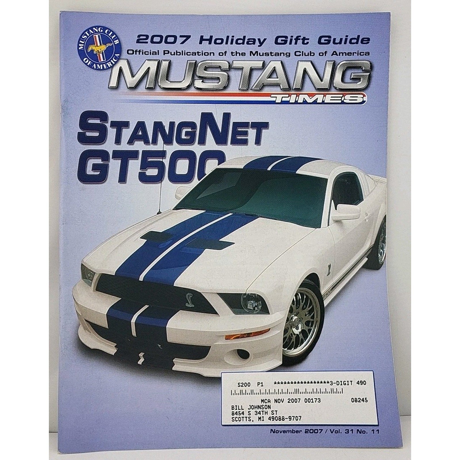 Mustang Times Magazine November 2007 Vol. 31 No. 11