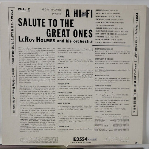 A Hi Fi Salute To The Great Ones Volume 2 (Record)