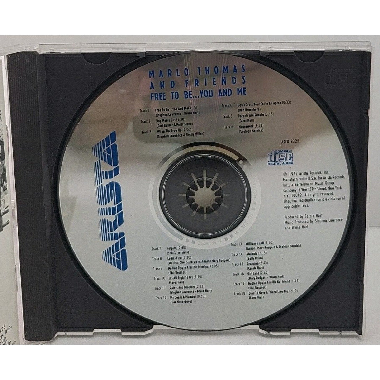 Free to Be You & Me by Marlo Thomas (CD, 1990)