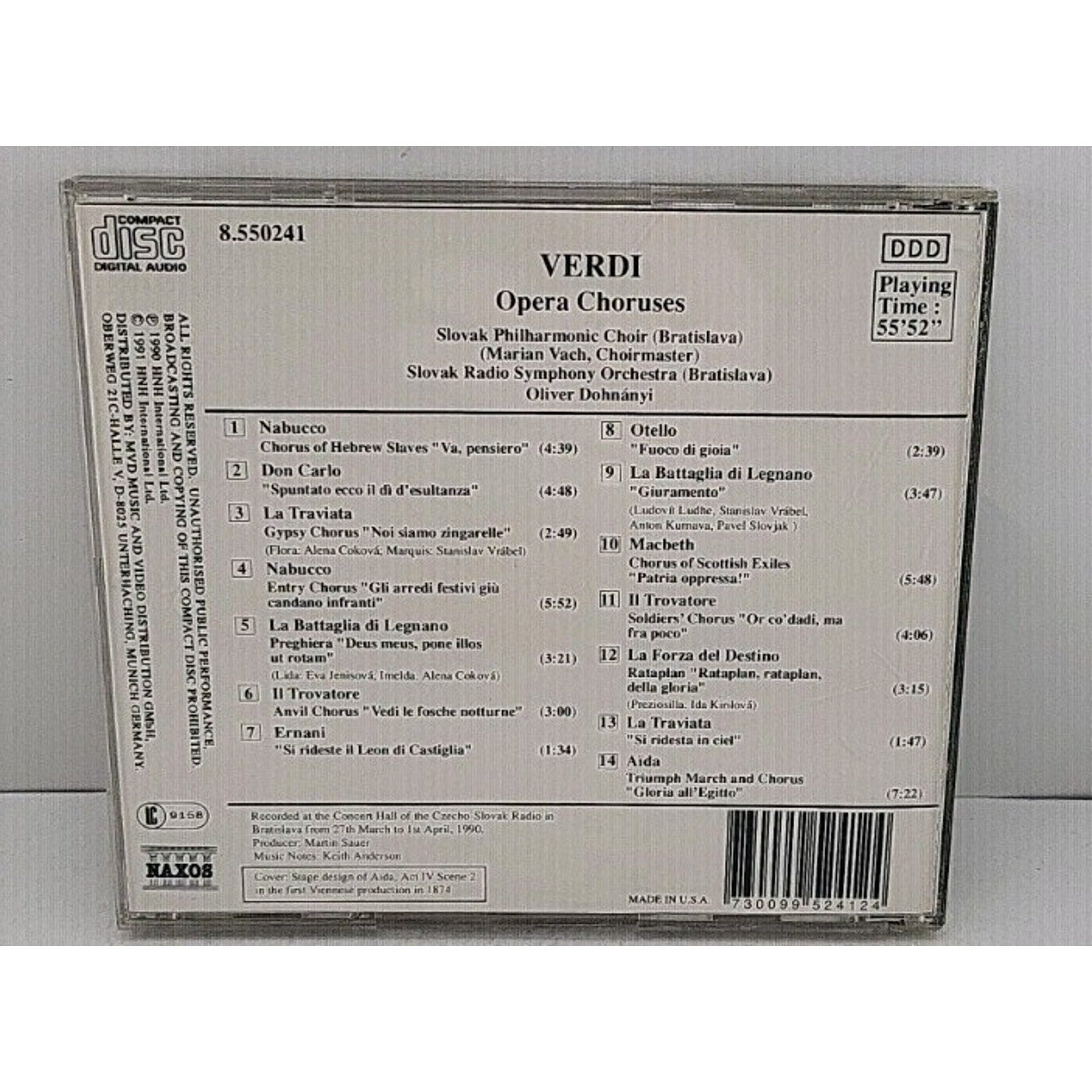 Opera Choruses by Verdi / Dohnanyi (CD, 1992)