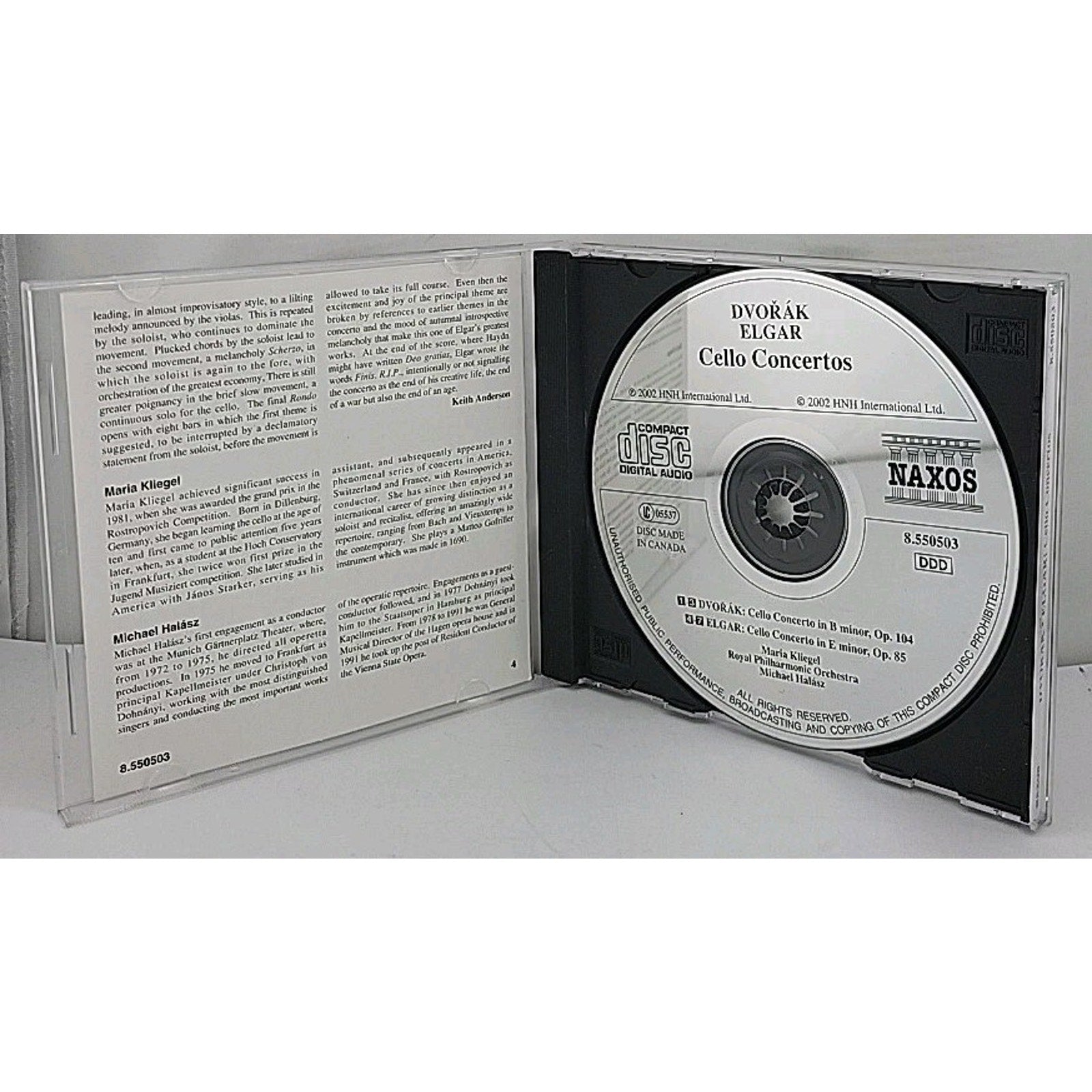 Cello Concertos by Dvorak / Elgar / Halasz / Rpo (CD, 1994)