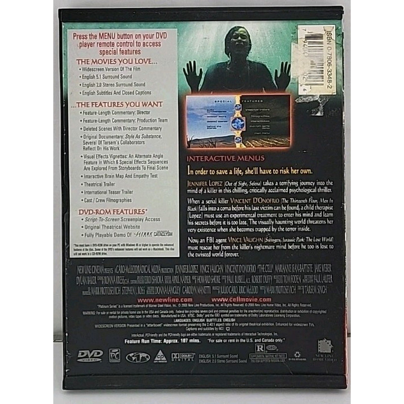 The Cell (DVD, 2000)