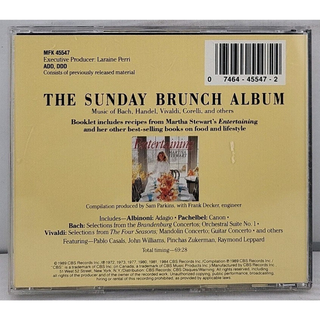 Dinner Classics: Sunday Brunch 1 by Various (CD, 1989)