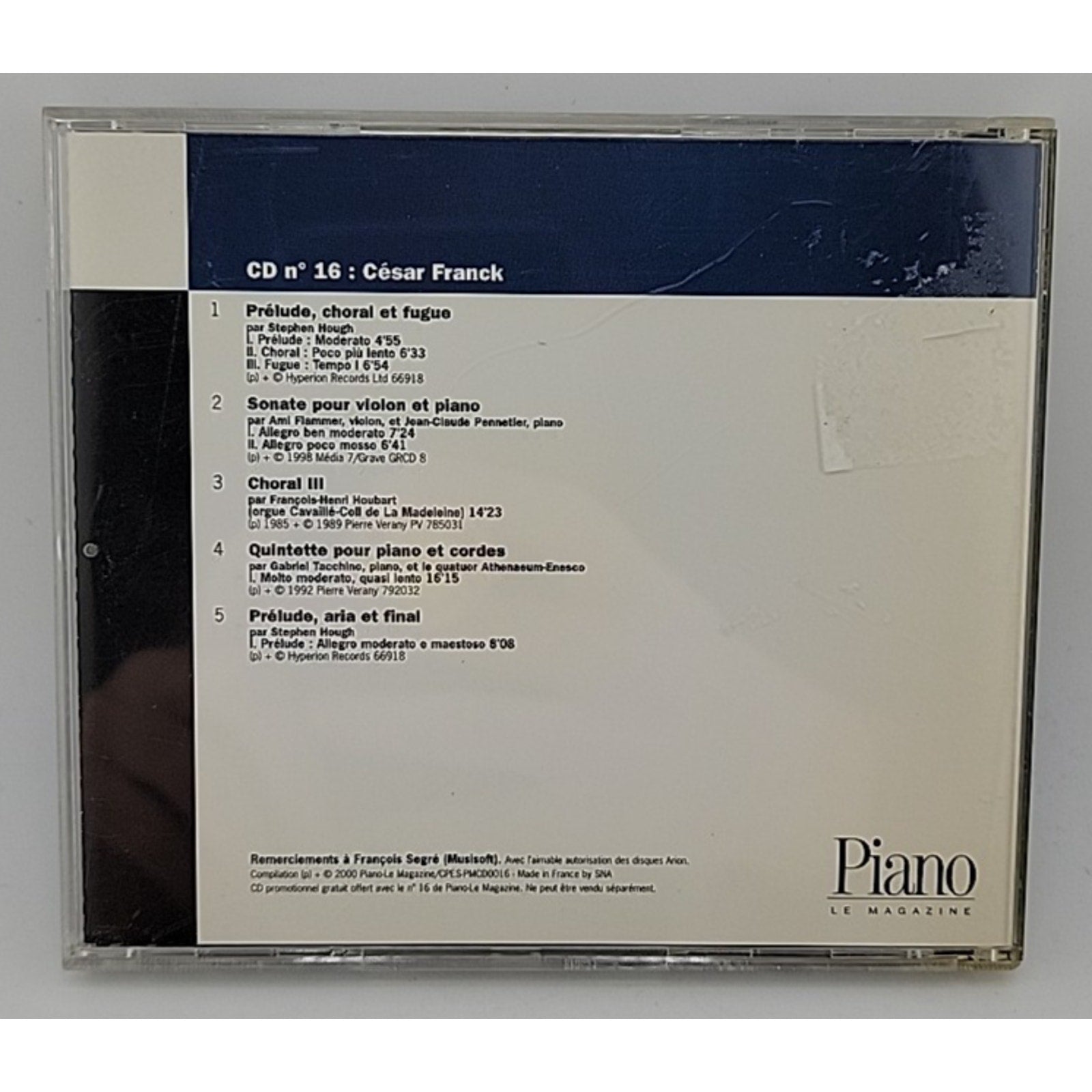 Cesar Franck Piano Le Magazine CD
