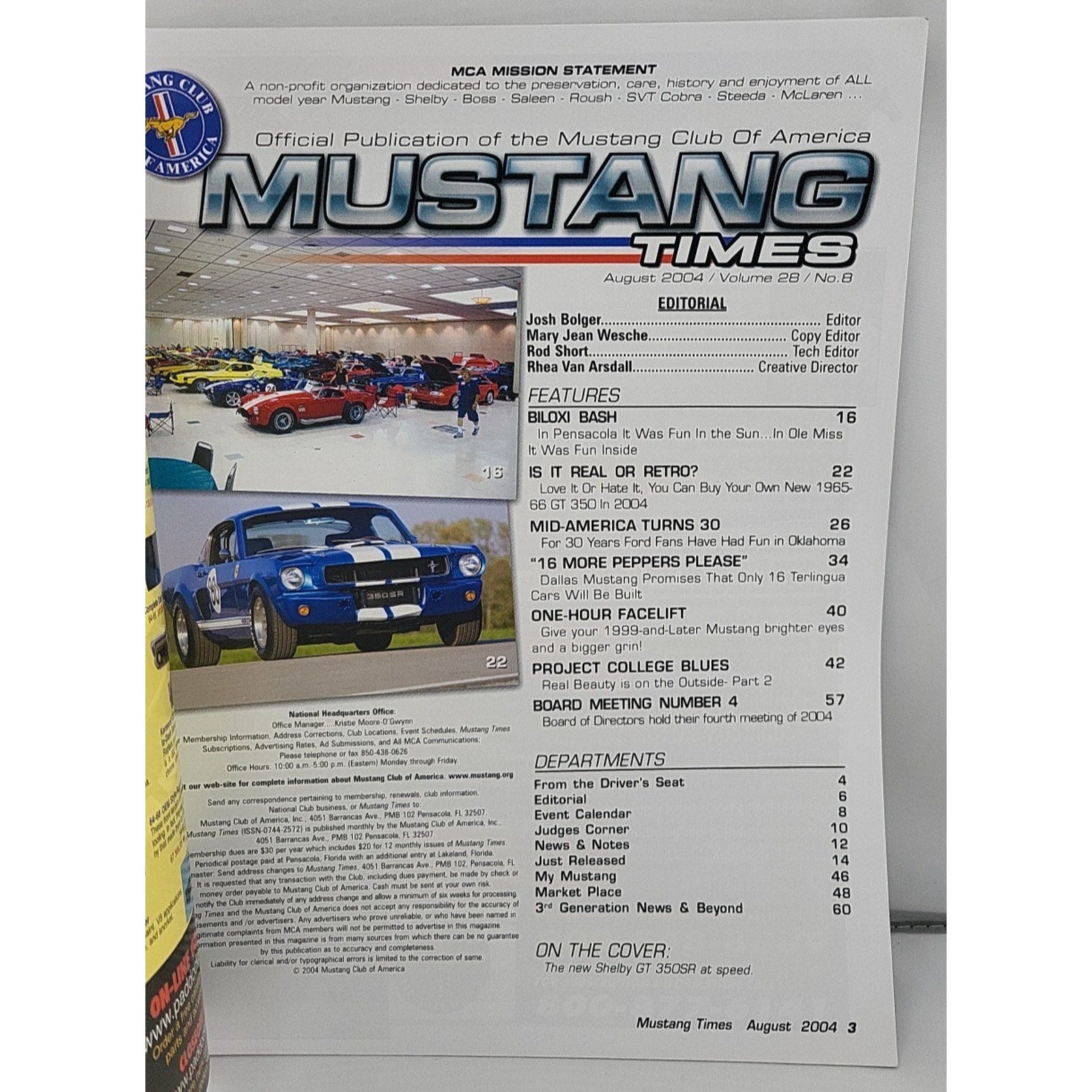 Mustang Times August 2004 Volume 28 #8 Magazine