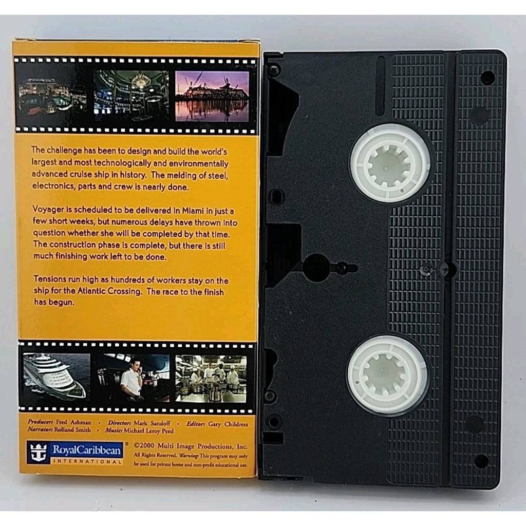 Royal Caribbean Voyager Building the World's Largest Cruise Ship VHS 3 Tape Set