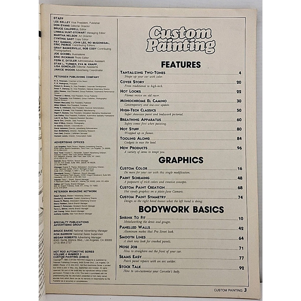 Hot Rod Magazine - Custom Painting - Volume 4 Number 3
