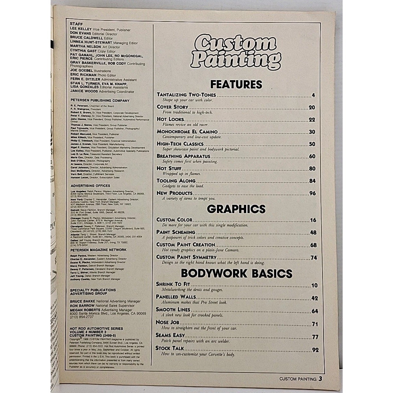 Hot Rod Magazine - Custom Painting - Volume 4 Number 3
