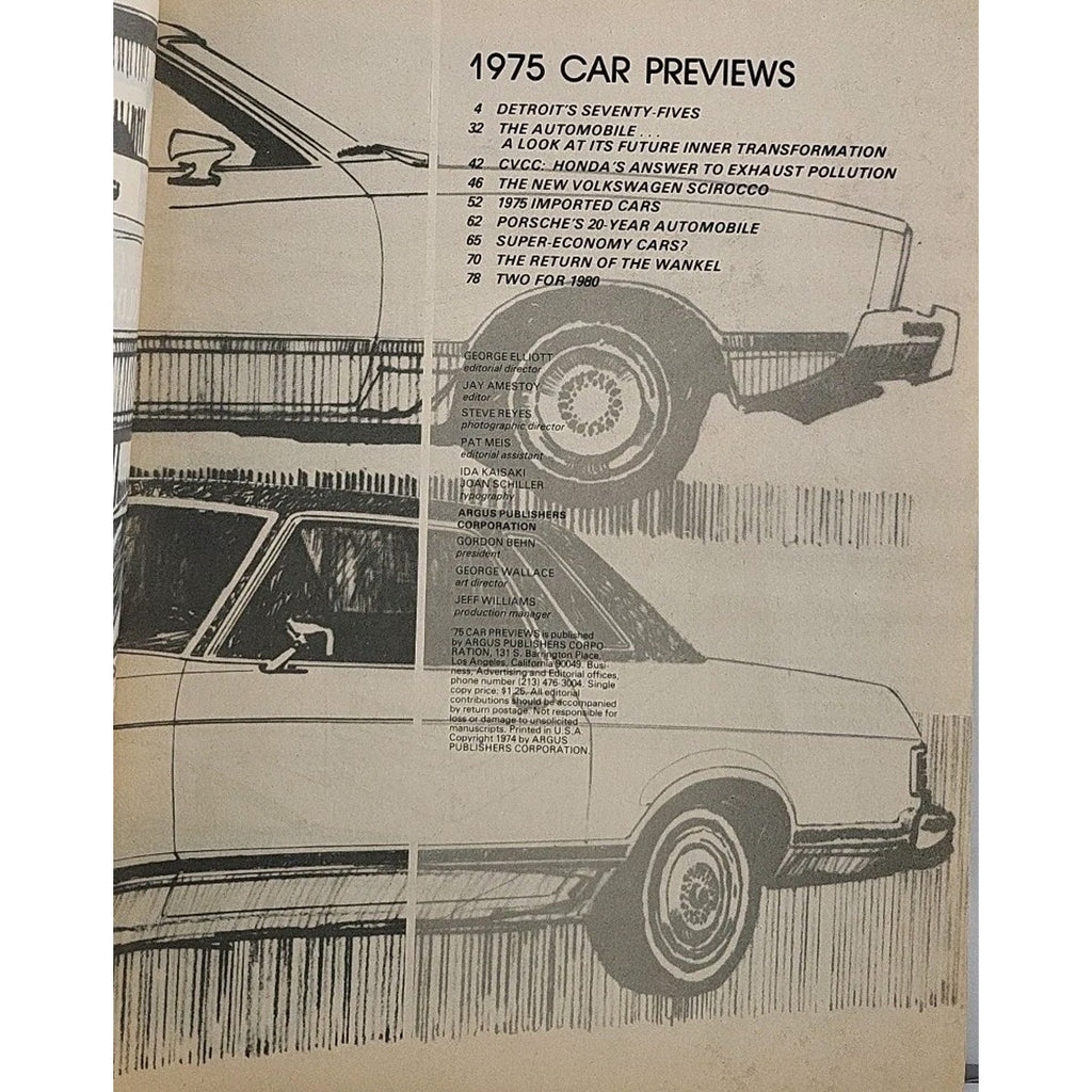 1975 Car Previews Magazine