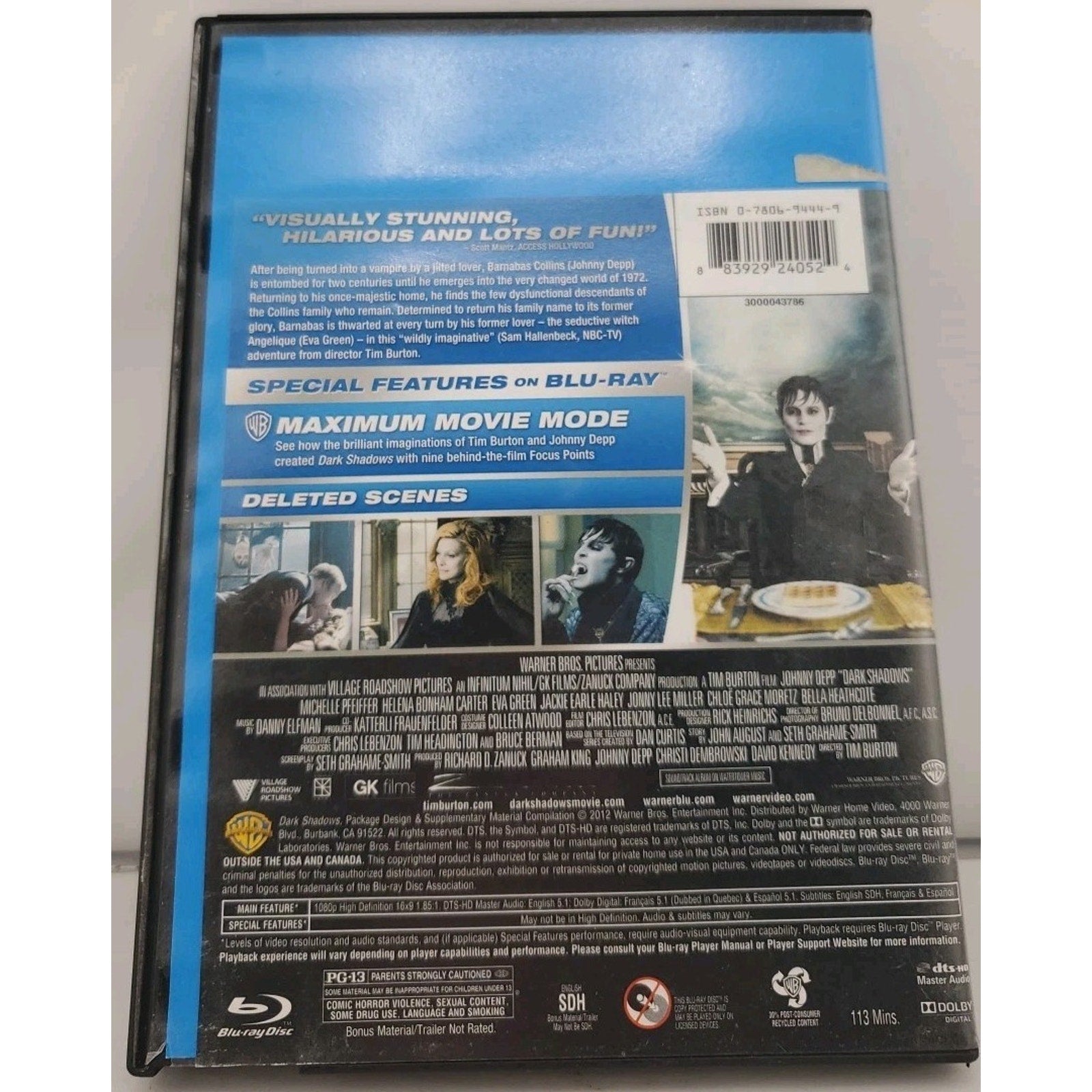 Dark Shadows (Blu-ray, 2012)